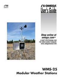 Thumbnail of document Manual - WMS-25-NEMA Modular Weather Monitoring & Data Storage Stations
